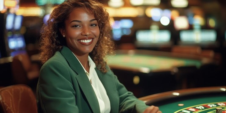 Live roulette wheel and betting table on slot8800 login with dealer interaction